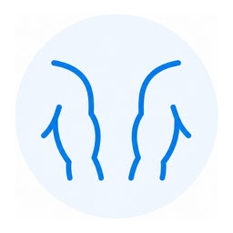 Arms treatment area icon
