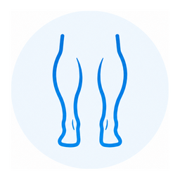 Calves treatment area icon